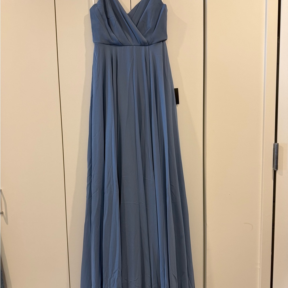 Elegant Blue Maxi Dress - Picture 3 of 5